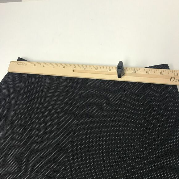 Vintage Anne Klein Skirt Womens 8 Black White Polka Dot A Line Flat Front AS IS - Picture 7 of 11